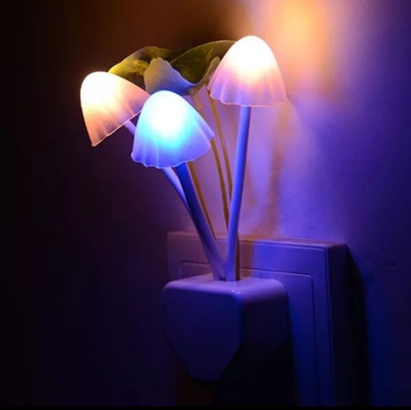 Mushroom Night Light Dusk To Dawn Sensor Led Night Lights Flower Lamp Bedroom Babyroom Lamps