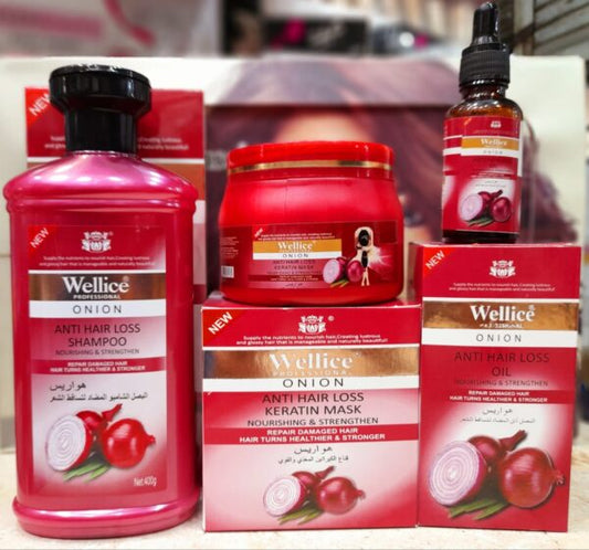 Deal Of 3 Wellice Deal Onion Shampoo Onion Oil ‘hair Mask Best Deal