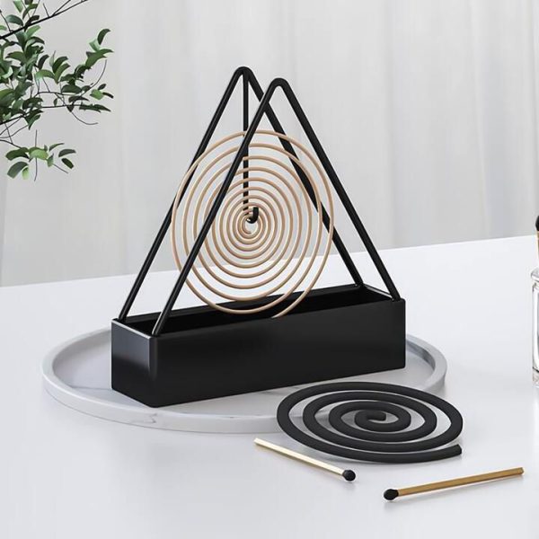 Mosquito Coil Holder Incense Burner Decorative Ornament Craft Triangle