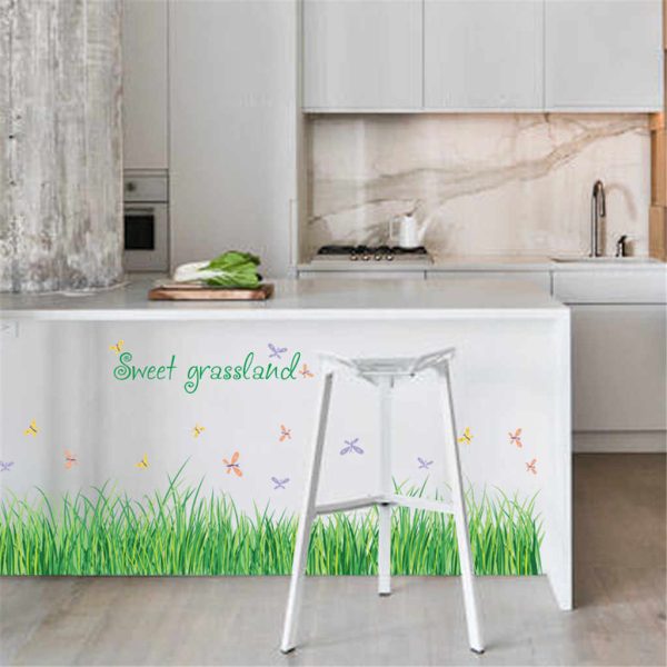 3D GREEN GRASS STICKER (SINGLE (1.65 * 4.5 FEET)